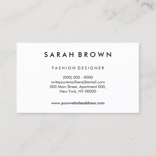 ウサギのシルエット 名刺 (裏面)