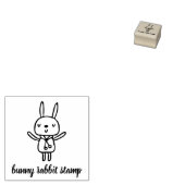 ウサギのスケッチ動物 ラバースタンプ (押印)