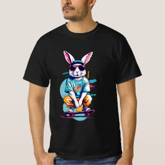 ウサギのスケート Tシャツ