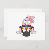 ウサギのダンベルフィットネス.PNG ポストカード (正面/裏面)