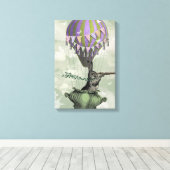 ウサギのナビゲーション キャンバスプリント (インサイチュ (ウッドフロア))