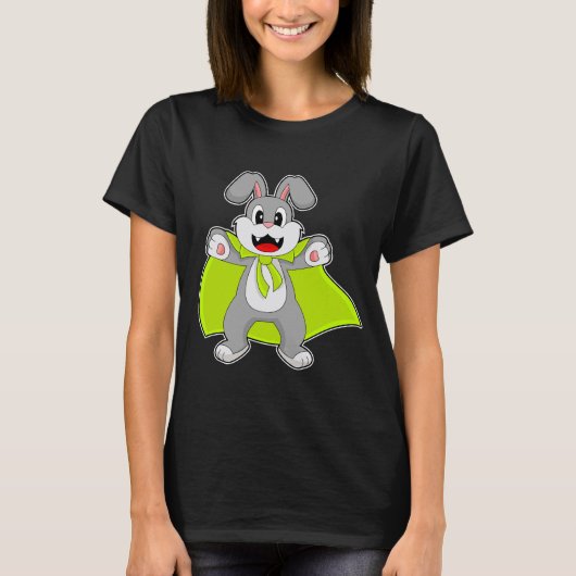 ウサギのハロウィンマント Tシャツ (正面)