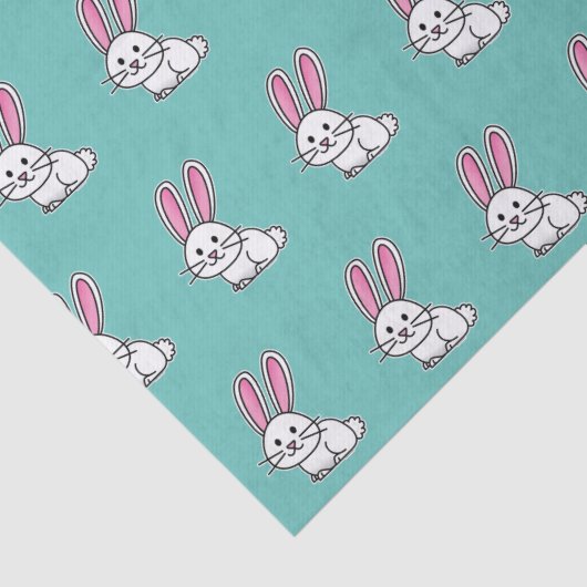 ウサギのバニーの幸運で白く柔らかい尾長い耳 薄葉紙 (詳細)