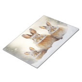 ウサギのバニー動物の家族さまよう ノートパッド (アングル)