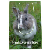 ウサギのバニー ミディアムペーパーバッグ (裏面)