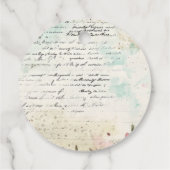 ウサギのバレリーナの誕生日タグ フェイバータグ (裏面)