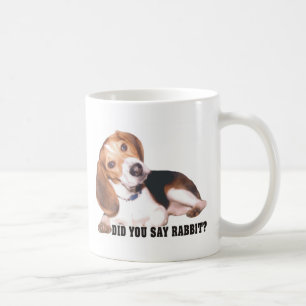ウサギのビーグル犬のマグを言うためにしました コーヒーマグカップ