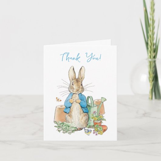 ウサギのピーターありがとう カード (正面)