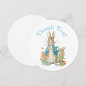 ウサギのピーターありがとう サンキューカード (正面/裏面)