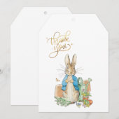 ウサギのピーターありがとう サンキューカード (正面/裏面)