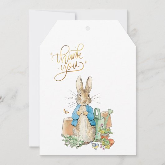 ウサギのピーターありがとう サンキューカード (正面)