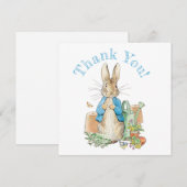 ウサギのピーターありがとう サンキューカード (正面/裏面)