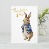 ウサギのピーターありがとう サンキューカード (スタンド正面)