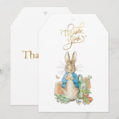 ウサギのピーターありがとう サンキューカード (正面/裏面)