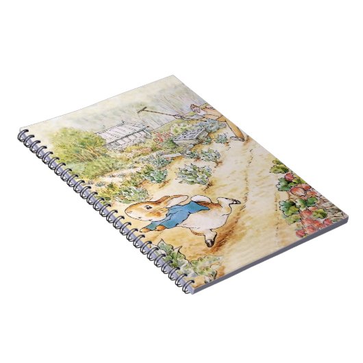 ウサギのピーターがマクグレガー氏の庭で ノートブック (右側)