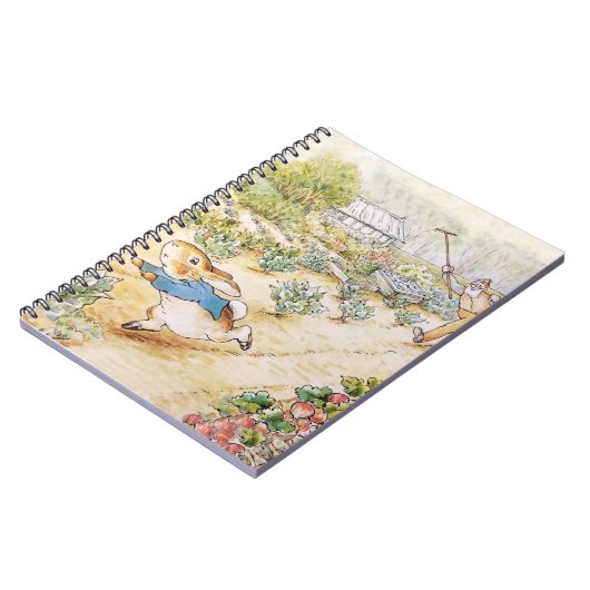 ウサギのピーターがマクグレガー氏の庭で ノートブック (左側)