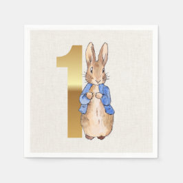 ウサギのピーター最初の誕生日 スタンダードカクテルナプキン