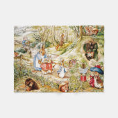 ウサギのピーター フリースブランケット (正面(横))