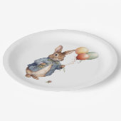 ウサギのピーター ペーパープレート (アングル)