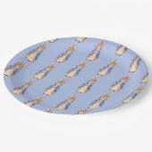 ウサギのピーター ペーパープレート (アングル)