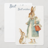 ウサギのピーター　母の日のカード シーズンカード (正面/裏面)