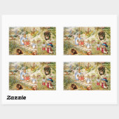 ウサギのピーター 長方形シール (シート)