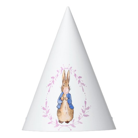 ウサギのピ吹ークバブルガム パーティーハット (正面)