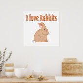 ウサギのポスター ポスター (キッチン)