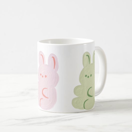 ウサギのマグカップ コーヒーマグカップ (正面右)