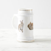 ウサギのマグカップ ビールジョッキ (正面左)