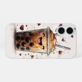 ウサギのラブメール iPhone 16ケース (裏面横)