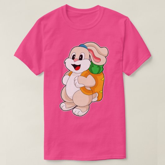 ウサギのロットリュックサック Tシャツ (デザイン正面)