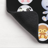 ウサギの中国のな(占星術の)十二宮図年 マウスパッド (コーナー)