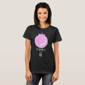 ウサギの中秋節ピンクムーンランタン Tシャツ (正面フル)