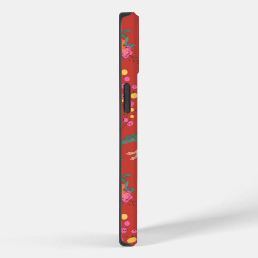 ウサギの休日の赤の月の正月 Case-Mate iPhoneケース (裏面 / 右)