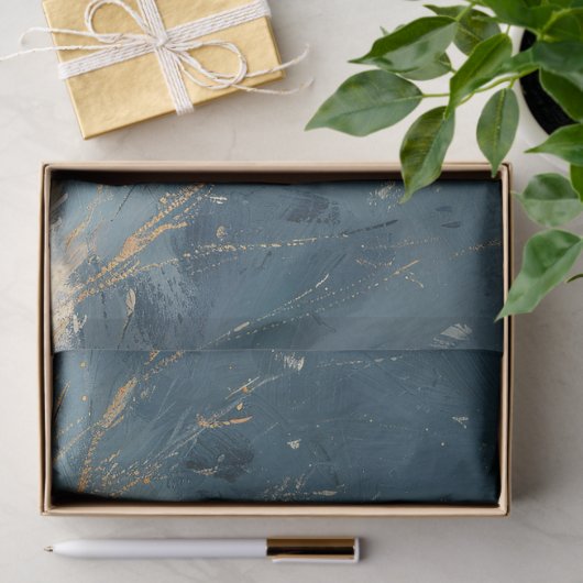 ウサギの冬の風景絵を描のデコペ 薄葉紙 (ギフト)