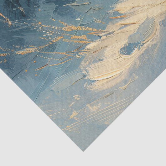 ウサギの冬の風景絵を描のデコペ 薄葉紙 (詳細)