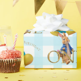 ウサギの初誕生日お散歩 ラッピングペーパー