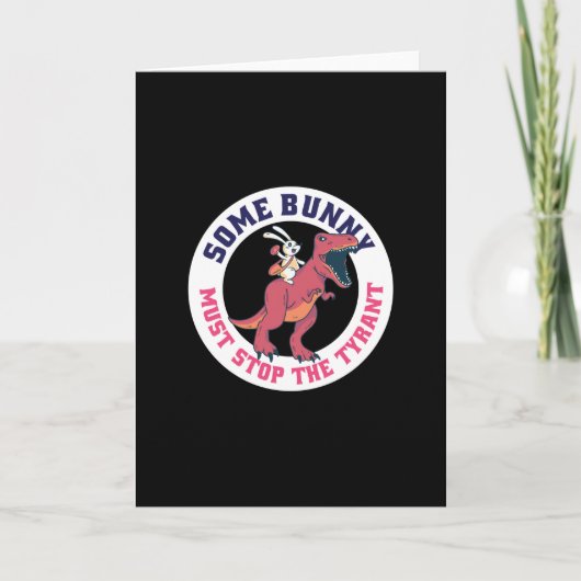 ウサギの勇者、悪の支配者を止めろ - イースター カード (正面)