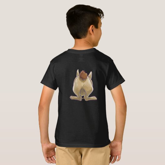 ウサギの動物のトップ Tシャツ (裏面フル)