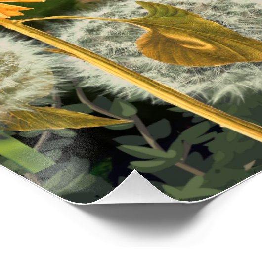 ウサギの動物の野生動物 ポスター (コーナー)