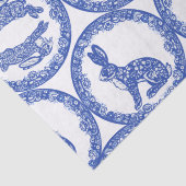 ウサギの包みお洒落の青い柳うさぎ島 薄葉紙 (詳細)