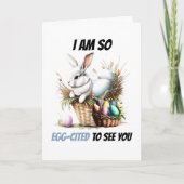 ウサギの卵を参照してあなたを幸せにする シーズンカード (正面)