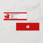 ウサギの名刺 スキニー名刺 (正面/裏面)