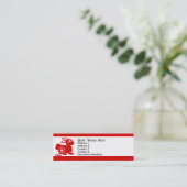 ウサギの名刺 スキニー名刺 (スタンド正面)