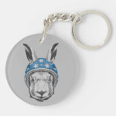 ウサギの向こう見ず キーホルダー (裏面)