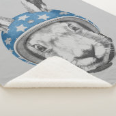 ウサギの向こう見ず シェルパブランケット (3/4)