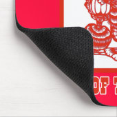 ウサギの唐紙の切口の芸術の年 マウスパッド (コーナー)