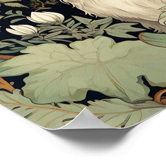 ウサギの壁画野生動物ポスター ポスター (角)