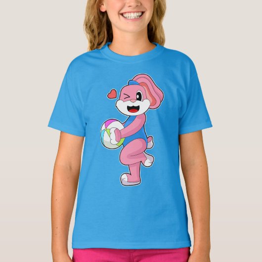 ウサギの夏 水球 Tシャツ (正面)